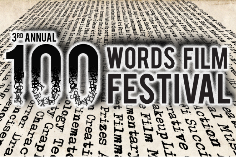 100 Words Film Festival Banner