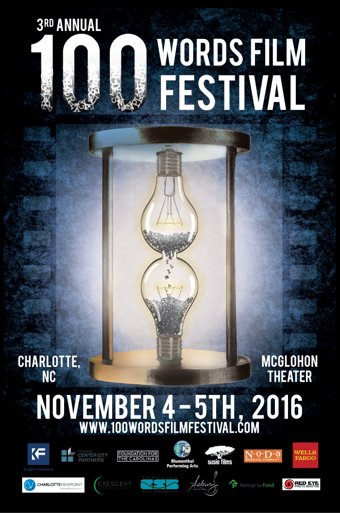 3rd Annual 100 Words Film Fest. Poster